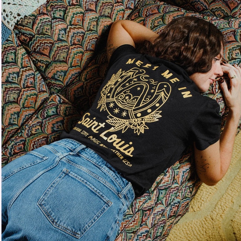 Meet Me In St. Louis Tee T Shirt 314 STL Cropped T-Shirt Women's Midwest Comfy